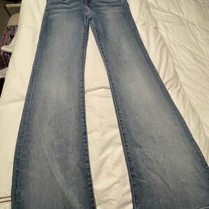 7 For All Mankind Medium Blue Flare Jeans